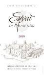 Chateau de Parenchere Esprit de Parenchere 2005 Front Label