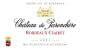 Chateau de Parenchere Bordeaux Clairet 2011 Front Label