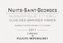 Chateau de Puligny-Montrachet Nuits Saint Georges Monopole 2011 Front Label