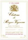 Chateau Rayne Vigneau Sauternes 2004 Front Label