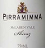 Pirramimma Shiraz 2004 Front Label