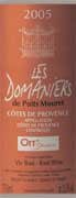 Domaines Ott Les Domaniers Cotes de Provence Rose 2005 Front Label