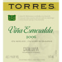 Torres Vina Esmeralda Blanco 2006 Front Label