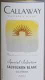 Callaway Sauvignon Blanc 2005 Front Label