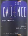 Cadence Red Mountain Tapteil 2004 Front Label