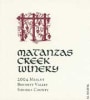 Matanzas Creek Sonoma County Merlot 2004 Front Label