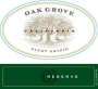 Oak Grove Family Reserve Pinot Grigio 2016 Front Label