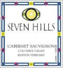 Seven Hills Winery Klipsun Vineyard Cabernet Sauvignon 2003 Front Label