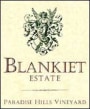 Blankiet Estate  Paradise Hills Merlot 2003 Front Label