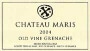 Chateau Maris Old Vine Grenache 2004 Front Label