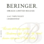 Beringer Sbragia Limited Release Chardonnay 2007 Front Label