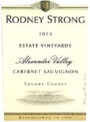 Rodney Strong Alexander Valley Estate Cabernet Sauvignon (1.5L) 2003 Front Label
