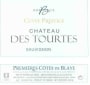 Chateau des Tourtes Cuvee Prestige Blanc 2005 Front Label