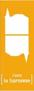 Chateau La Baronne Blanc 2005 Front Label