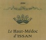 Chateau d'Issan Le Haut-Medoc d'Issan 2004 Front Label