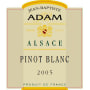 Jean-Baptiste Adam Reserve Pinot Blanc 2005 Front Label