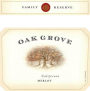Oak Grove Family Reserve Merlot 2015  Front Label