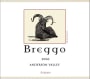Breggo Cellars Syrah 2006 Front Label