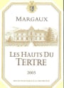 Chateau du Tertre Les Hauts du Tertre 2005 Front Label