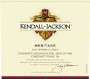 Kendall-Jackson Vintner's Reserve Meritage Red Wine 2003 Front Label