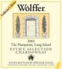 Wolffer Estate Selection Chardonnay 2003 Front Label