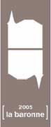 Chateau La Baronne Rose 2005 Front Label