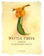 Wattle Creek Alexander Valley Shiraz 2001 Front Label
