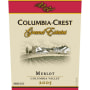 Columbia Crest Grand Estates Merlot 2005 Front Label