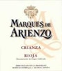 Marques de Arienzo Crianza 2003 Front Label