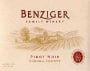 Benziger Pinot Noir 2004 Front Label