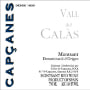 Celler de Capcanes Vall del Calas 2003 Front Label