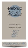 Vall Llach Embruix 2004 Front Label