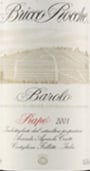 Ceretto Barolo Prapo (scuffed label) 2001 Front Label