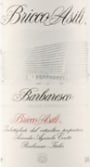 Ceretto Barbaresco Bricco Asili 2001 Front Label