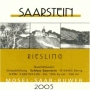 Schloss Saarstein Riesling QbA 2005 Front Label