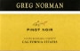 Greg Norman Estates California Estates Pinot Noir 2006 Front Label