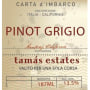 Tamas Estates Pinot Grigio 2006 Front Label