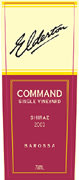 Elderton Command Shiraz 2003 Front Label