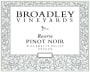 Broadley Reserve Pinot Noir 2015 Front Label