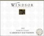 Windsor Private Reserve Cabernet Sauvignon 2002 Front Label