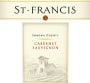 St. Francis Sonoma County Cabernet Sauvignon 2004 Front Label