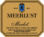 Meerlust Merlot 2003 Front Label
