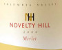 Novelty Hill Merlot 2004 Front Label