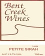 Bent Creek Winery Petite Sirah 2003 Front Label