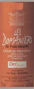 Domaines Ott Les Domaniers Cotes de Provence Rose 2006 Front Label