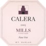 Calera Mills Vineyard Pinot Noir 2003 Front Label