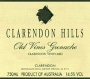 Clarendon Hills Clarendon Vineyard Grenache 1998 Front Label