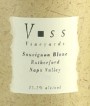 Voss Vineyards Napa Valley Sauvignon Blanc 2006 Front Label