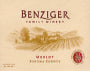 Benziger Merlot 2004 Front Label