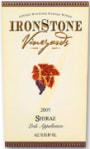 Ironstone Shiraz 2005 Front Label